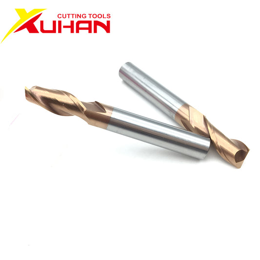 HRC55 2mm End Mill Keyseat Milling Cutter Alloy Coating Tungsten Steel Cutting Tools CNC Maching Metal Endmil 2Flutes