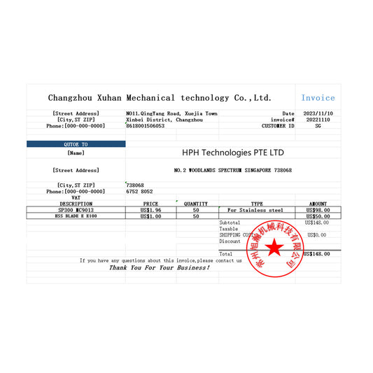 SP300 MC9013 50PCS HSS BLADE E E100 50PCS