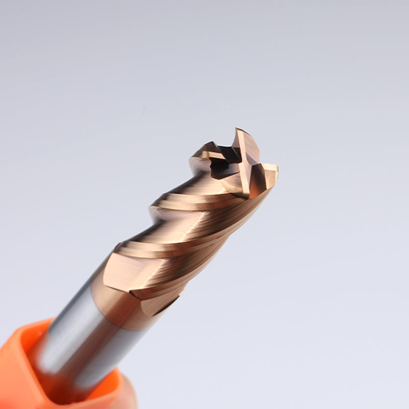 HRC55 4Flutes Corner Radius End Mill CNC R Bullnose Cutter Tungsten Carbide Steel Metal Router Tool 3 4 Flutes R0.5 R1 Surface Machining hrc55 corner radius end milling