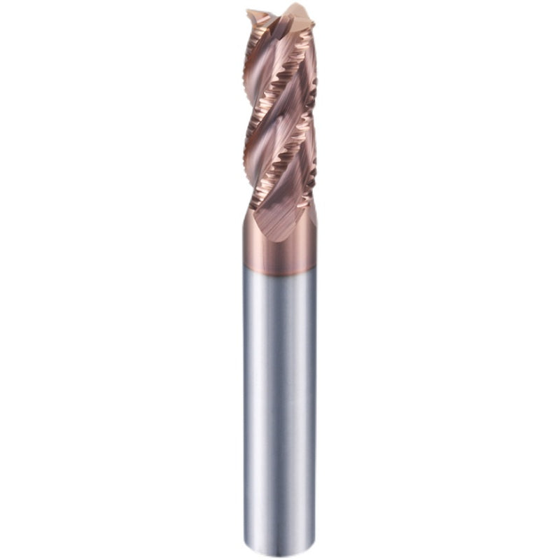 Roughing End Mill HRC55 Solid Carbide 3 Flutes 4 Teeth for Steel Iron  MDF Fiberglass Acrylic Wood Copper Plastic