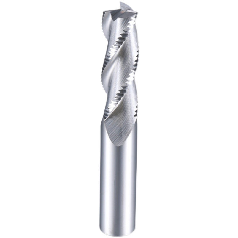 Roughing End Mill HRC55 Solid Carbide 3 Flutes 4 Teeth for Aluminum Iron MDF Fiberglass Acrylic Wood Copper Plastic