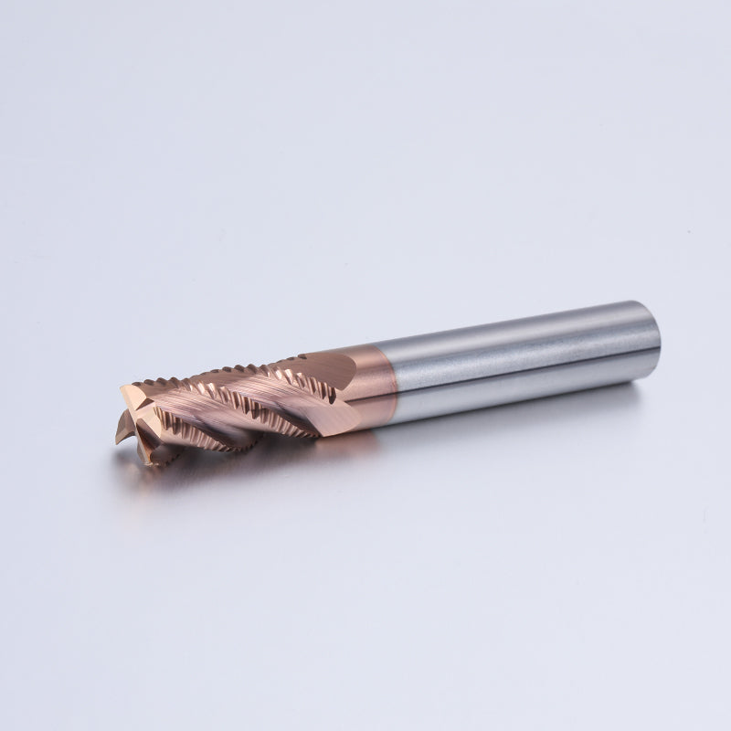 Roughing End Mill HRC55 Solid Carbide 3 Flutes 4 Teeth for Steel Iron  MDF Fiberglass Acrylic Wood Copper Plastic