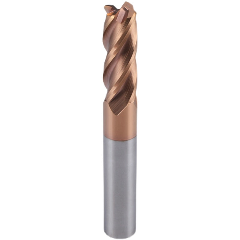 HRC55 4Flutes Corner Radius End Mill CNC R Bullnose Cutter Tungsten Carbide Steel Metal Router Tool 3 4 Flutes R0.5 R1 Surface Machining hrc55 corner radius end milling