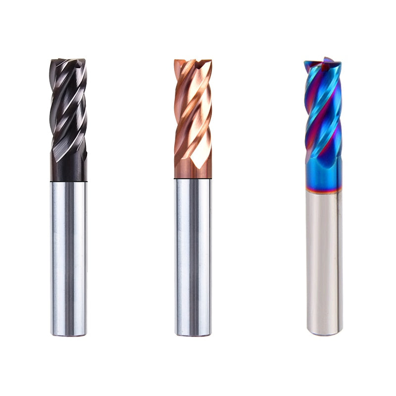 Xuhan HRC50 55 65 Carbide 4 Flutes End mill Milling Cutter Alloy Coating Tungsten Steel Endmills Cutting tool CNC Machining